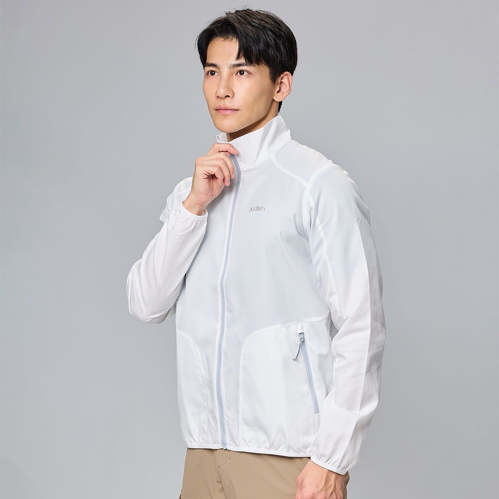 ATUNAS 歐都納 男款精彩隨行外套 (A2GA2306M 白/防曬/輕巧/休閒)