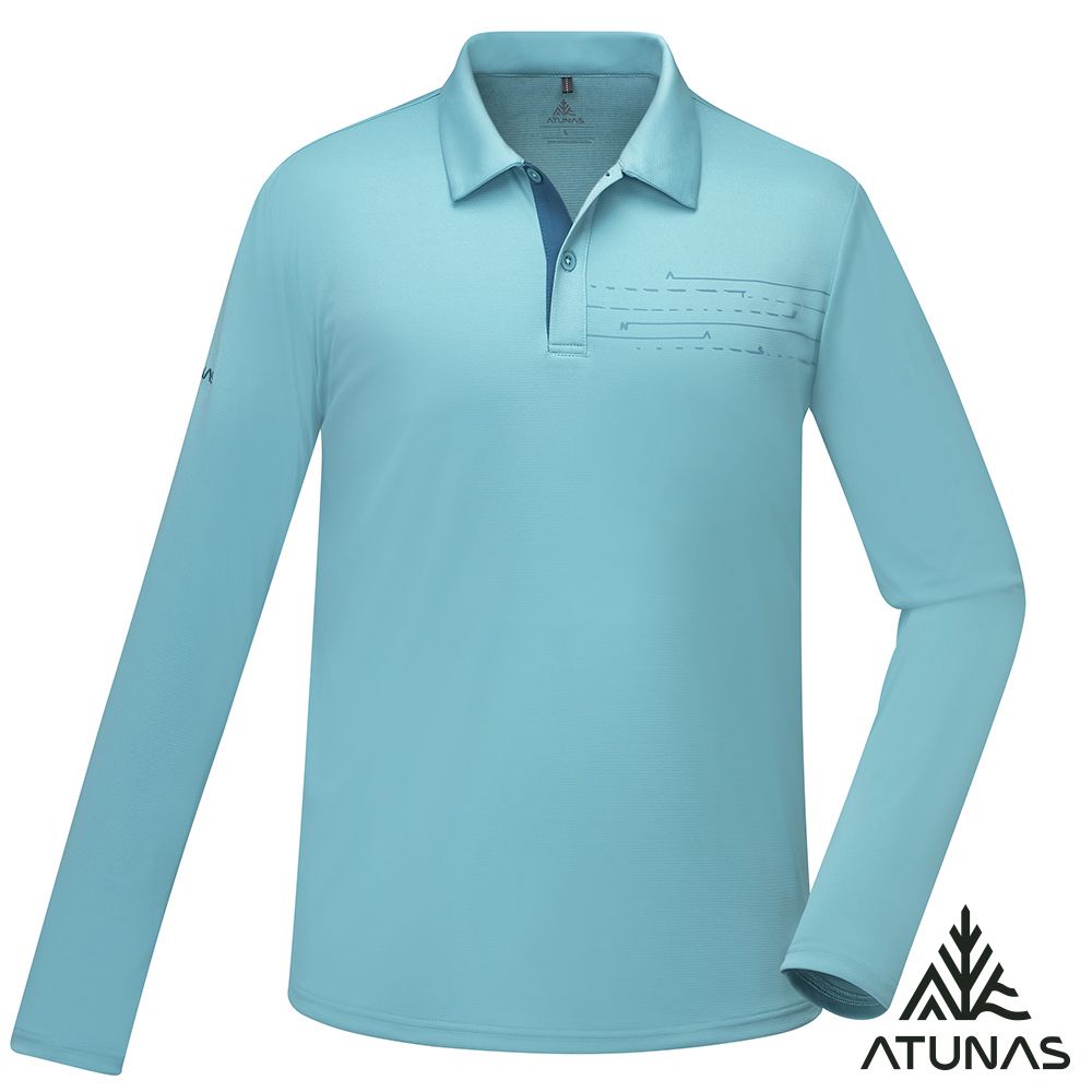 ATUNAS 歐都納 男女款長袖排汗抗菌POLO衫A6PS2517M/A6PS2518W/大尺碼/綜品