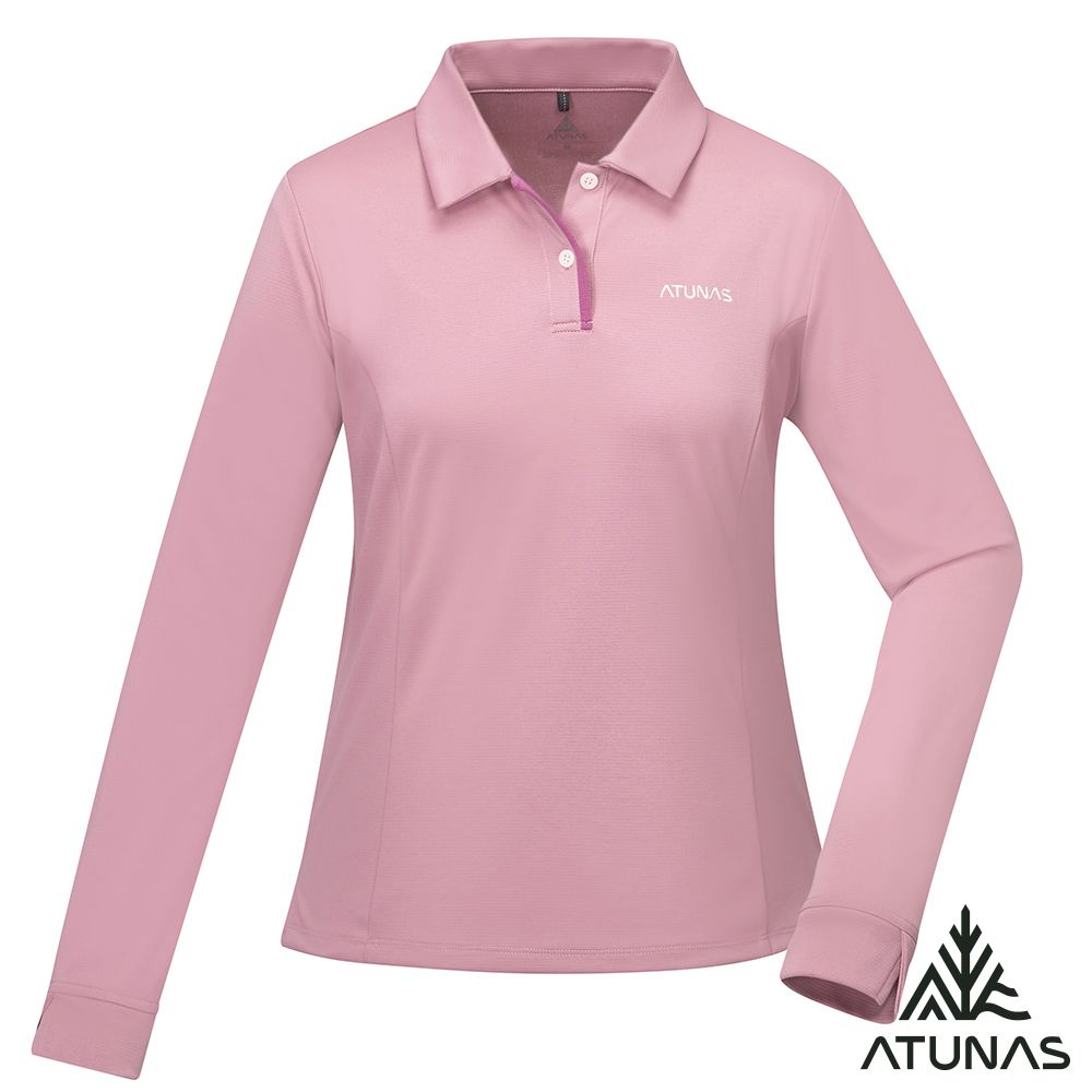 ATUNAS 歐都納 男女款長袖排汗抗菌POLO衫A6PS2517M/A6PS2518W/大尺碼/綜品