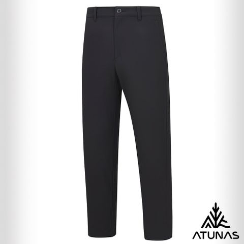 ATUNAS 歐都納 男款石墨烯輕保暖彈性長褲A1PA2505M黑/大尺碼