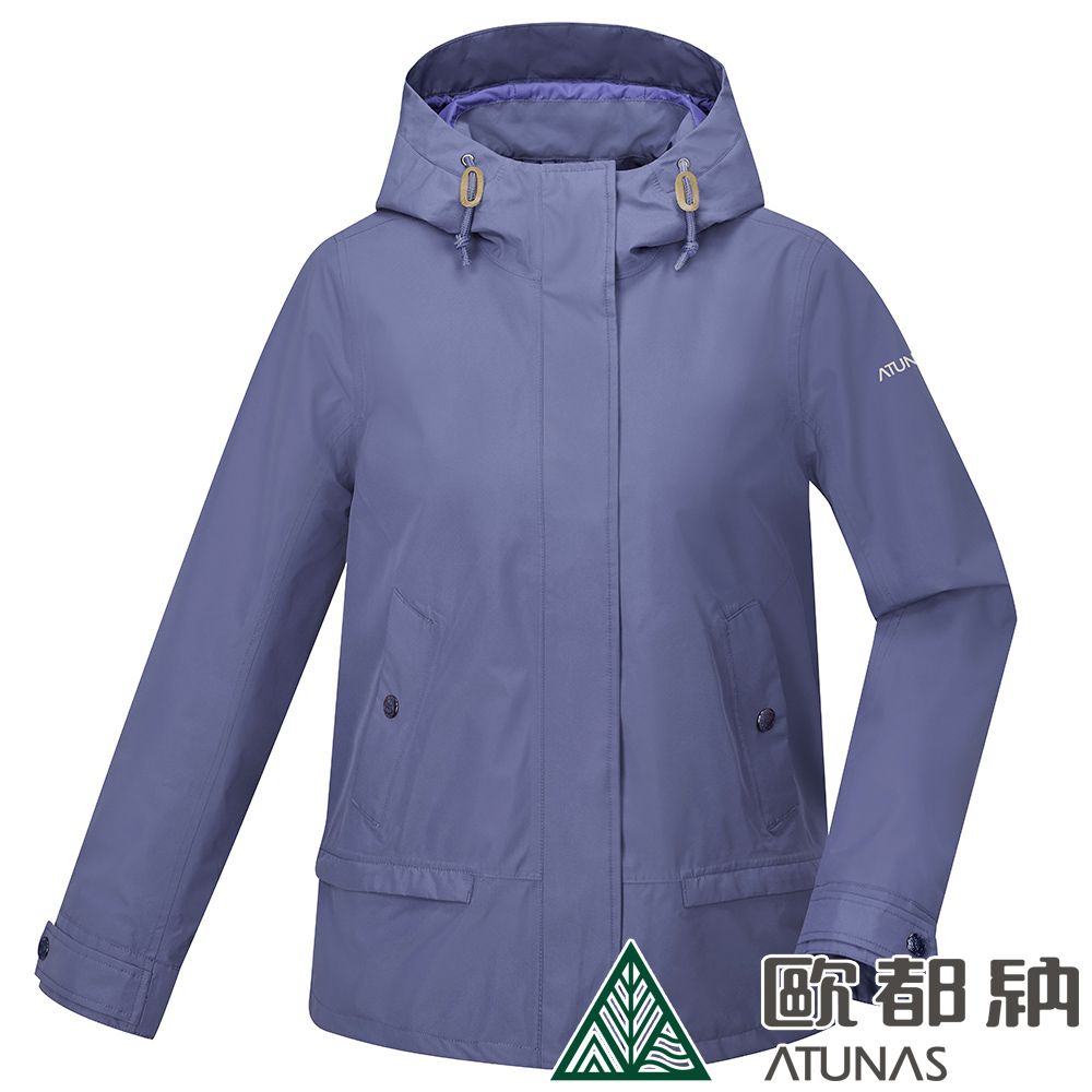 ATUNAS 歐都納 女款都會休閒GORE-TEX 2L單件式外套 (A1GT2310W 迷霧紫/保暖/防水/防風/透氣)