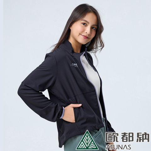 ATUNAS 歐都納 女款透氣外套 (A8GA2207W 黑/防曬/輕量/透氣/休閒)