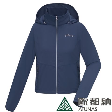 ATUNAS 歐都納 女款防曬透氣外套 (A8GA2309W 深藍/防曬/輕量/透氣/休閒)