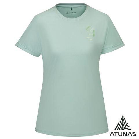 【ATUNAS 歐都納】女循環酷涼節能抑菌短袖T恤A1TS2510WC春芽綠