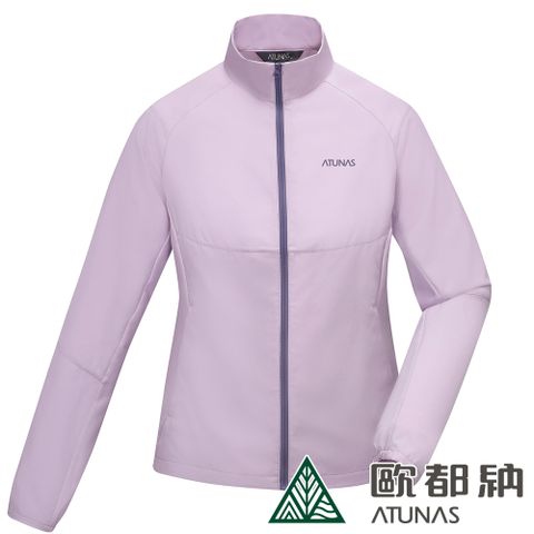 ATUNAS 歐都納 女款ALL LOVE再生防曬外套A1GA2410WR迷霧紫/輕薄輕量透氣/環保循環衣