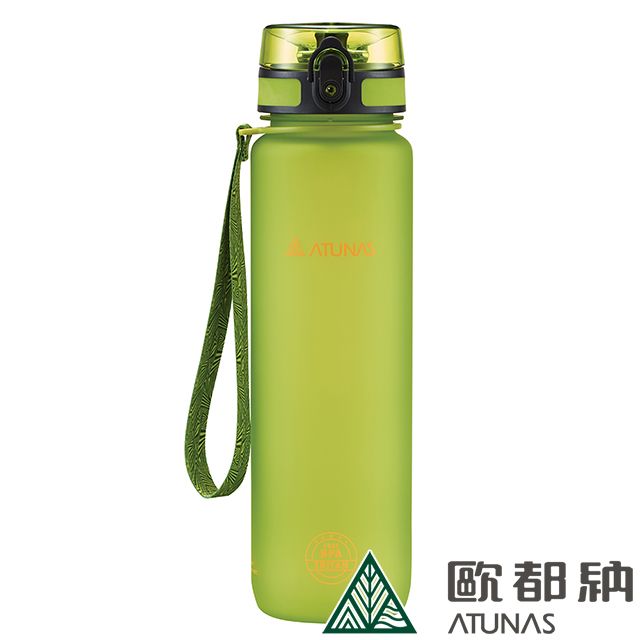 ATUNAS 歐都納 戶外玩咖運動水瓶1000ML(A1KTBB05N 草綠/TRITAN/輕量/防漏/便攜/不易碎)