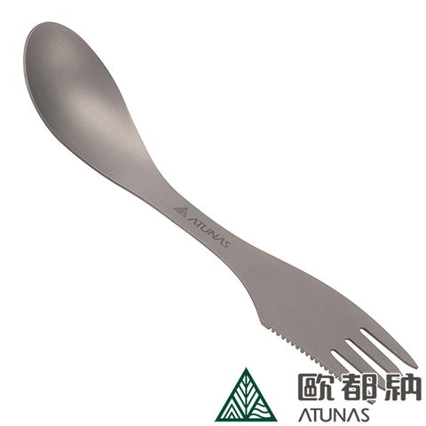 ATUNAS 歐都納 鈦餐叉二用匙 (A2KTCC03N /餐叉/湯匙/登山/露營/日用)