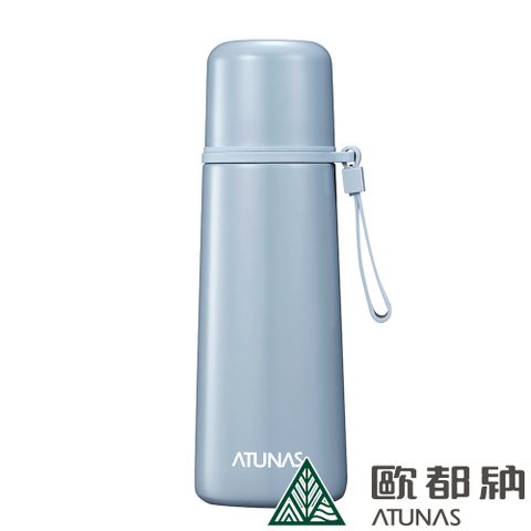 ATUNAS 歐都納 316雙蓋式霧面保溫瓶 500ML (A1KTDD03N 藍灰/內膽316/不鏽鋼/杯蓋式)