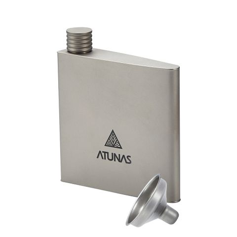 【ATUNAS 歐都納】雲遊四海純鈦隨身酒壺160ML (A2KTEE02N 輕量/環保無毒/露營野餐)