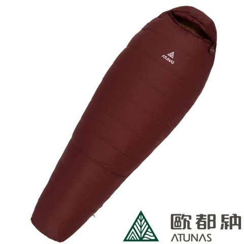 ATUNAS 歐都納 600 PRO野放羽絨睡袋 (A1SBEE03 巧克力/焦糖/媽咪型/保暖/收納輕巧/登山/健行/野營)