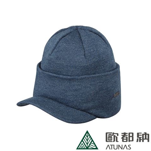 【ATUNAS 歐都納】SOLAR-FLEECE保暖帽(A1AH2203N 麻花藍/刷毛/親膚/抗風/輕量)