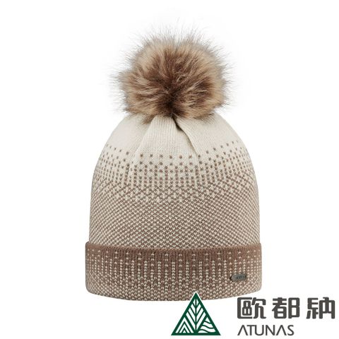 【ATUNAS 歐都納】SOLAR-FLEECE保暖帽(A1AH2204N 奶油白/刷毛/親膚/抗風/輕量)
