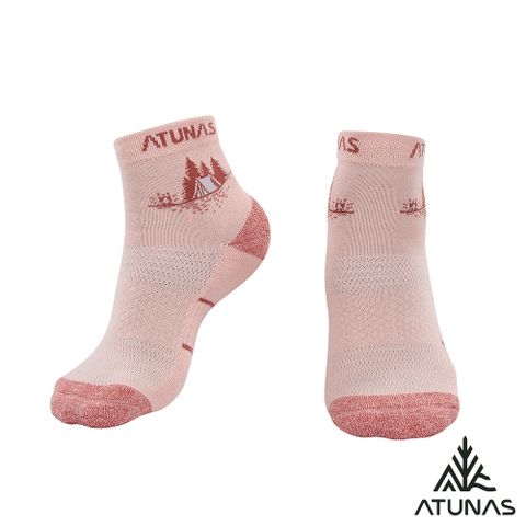 【ATUNAS 歐都納】步步輕心減壓襪A1ASGZ01N霧粉