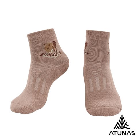 【ATUNAS 歐都納】步步輕心減壓襪A1ASGZ02N可可棕