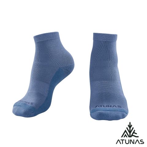 ATUNAS 歐都納 步步輕心減壓襪/踝襪/短襪/運動襪A1ASGZ03N藍/吸濕排汗/涼感抗菌除臭/素面