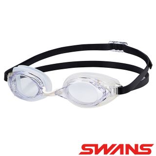 【ATUNAS 歐都納】日本SWANS專業光學柔軟舒適型泳鏡(SR-2N透明/防霧/抗UV/矽膠/游泳/水上配件)