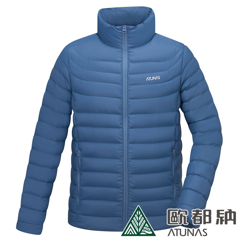 ATUNAS 歐都納 男款KEEP WARM輕量羽絨外套A1GA2234M霧藍