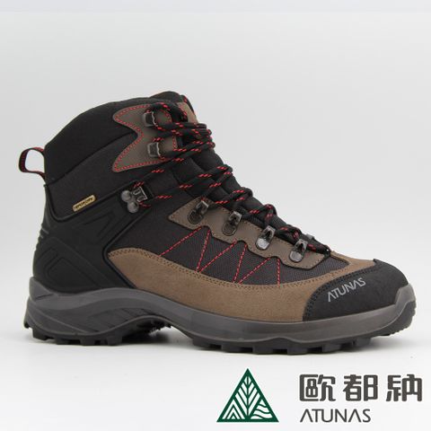 【ATUNAS 歐都納】男款中筒登山健行鞋A1GCFF08N咖啡