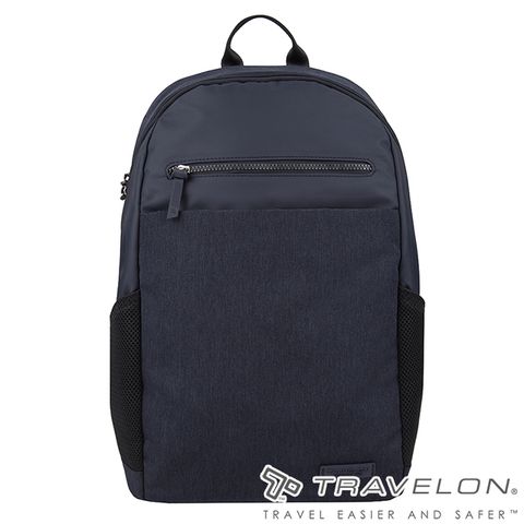 【Travelon美國防盜包】METRO商務休旅後背包(TL-43412深藍/雙肩包/旅遊後背包)