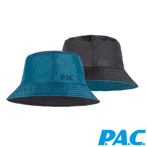 P.A.C. 【PAC 德國】雙面口袋折疊漁夫帽 (PAC30441002 幾何藍綠/黑/輕量/抗UV/雙面使用)