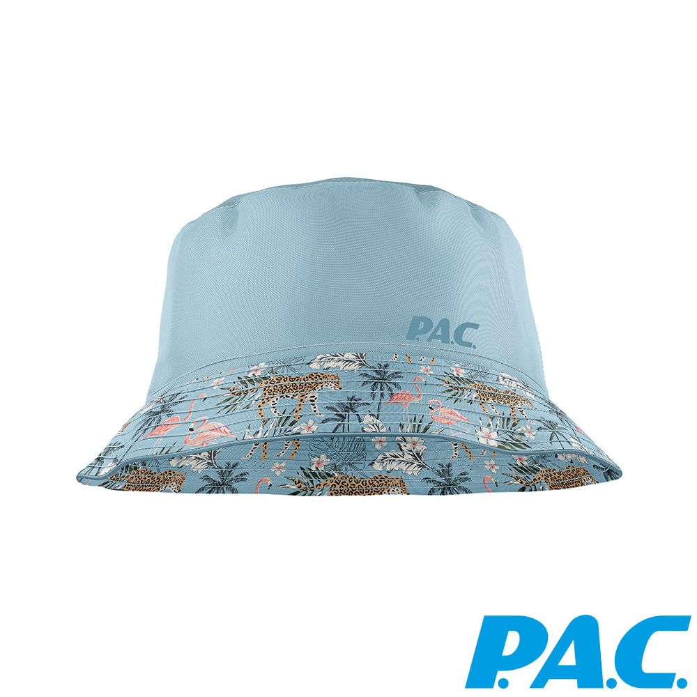 P.A.C. 【PAC 德國】雙面口袋折疊漁夫帽 (PAC30441002 淡藍/叢林/輕量/抗UV/雙面使用)