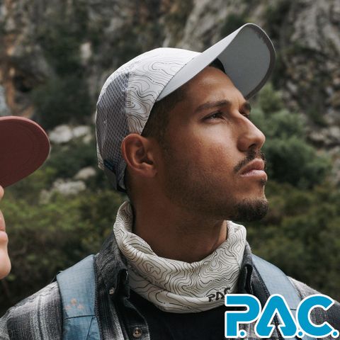 P.A.C. 【PAC 德國】防蚊透氣便帽 (PAC30421003 灰白/防蚊/抗UV/透氣/LOGO反光)