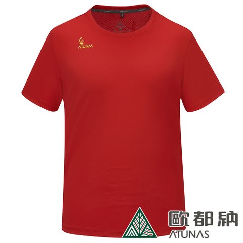 ATUNAS 歐都納 為台灣加油 ALL WIN 快乾抗菌短袖T恤A6TS2416N紅/MIT台灣製/中性款