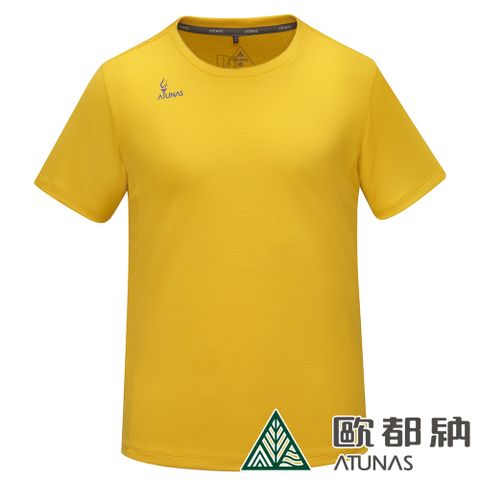 ATUNAS 歐都納 為台灣加油 ALL WIN 快乾抗菌短袖T恤A6TS2416N黃/MIT台灣製/中性款