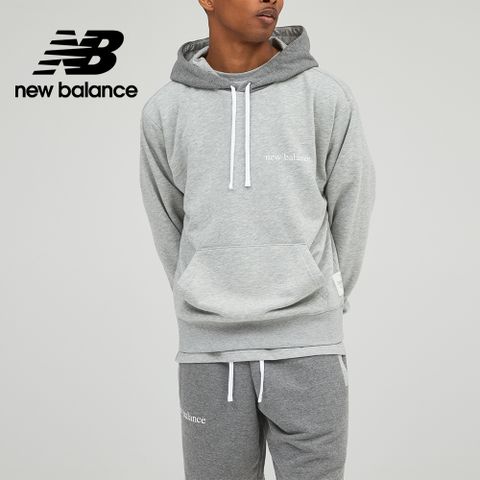 [New Balance]連帽長袖上衣_男性_灰色_AMT21565AG