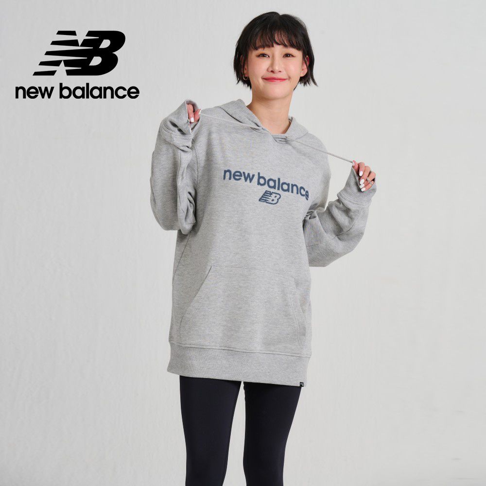 NEW BALANCE []休閒簡約連帽T_男性_淺灰色_MT33526AG