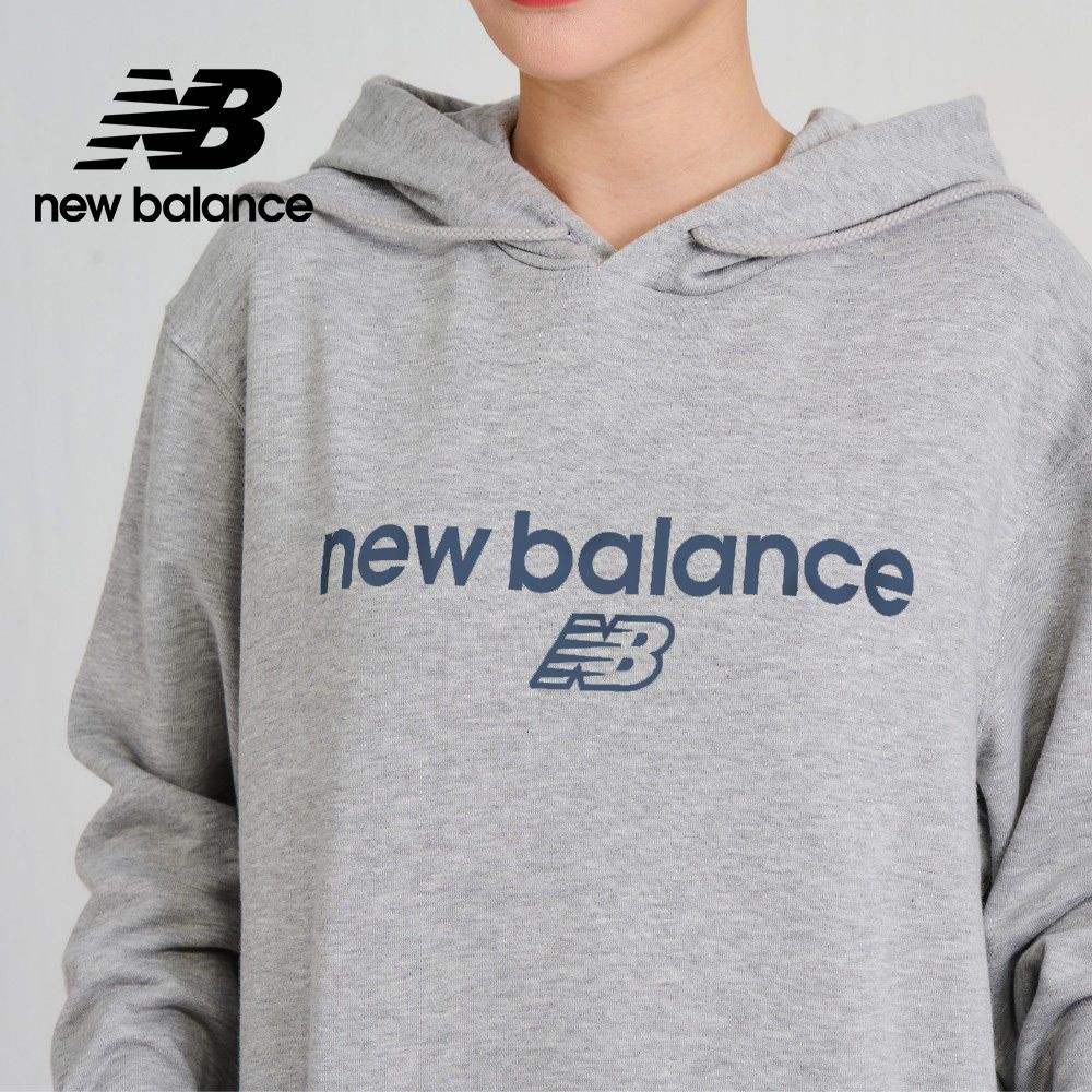 NEW BALANCE []休閒簡約連帽T_男性_淺灰色_MT33526AG