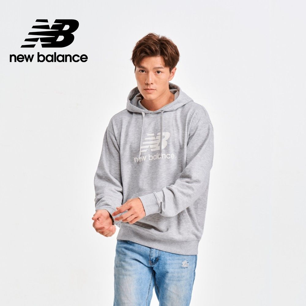 NEW BALANCE NB連帽長袖上衣_男性_灰色_MT41501AG