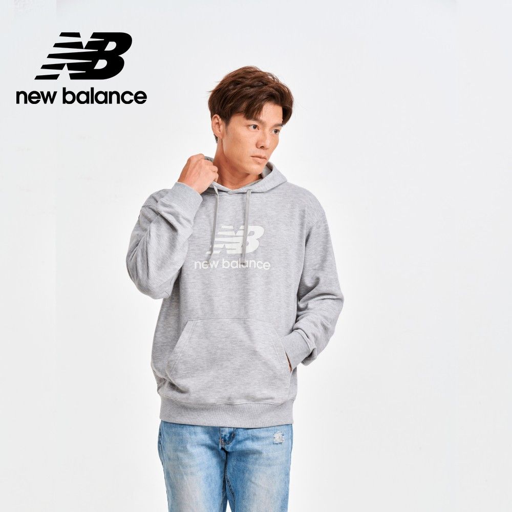 NEW BALANCE NB連帽長袖上衣_男性_灰色_MT41501AG