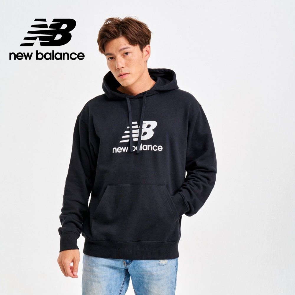 NEW BALANCE NB連帽長袖上衣_男性_黑色_MT41501BK