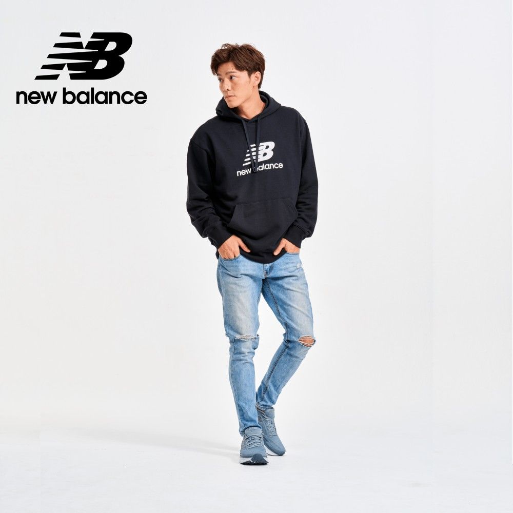 NEW BALANCE NB連帽長袖上衣_男性_黑色_MT41501BK