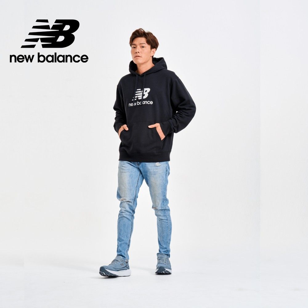 NEW BALANCE NB連帽長袖上衣_男性_黑色_MT41501BK