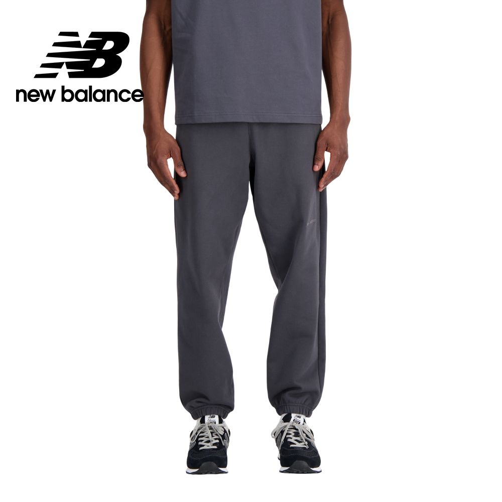 NEW BALANCE []鬆緊抽繩休閒長褲_男性_墨灰色_AMP33553ACK