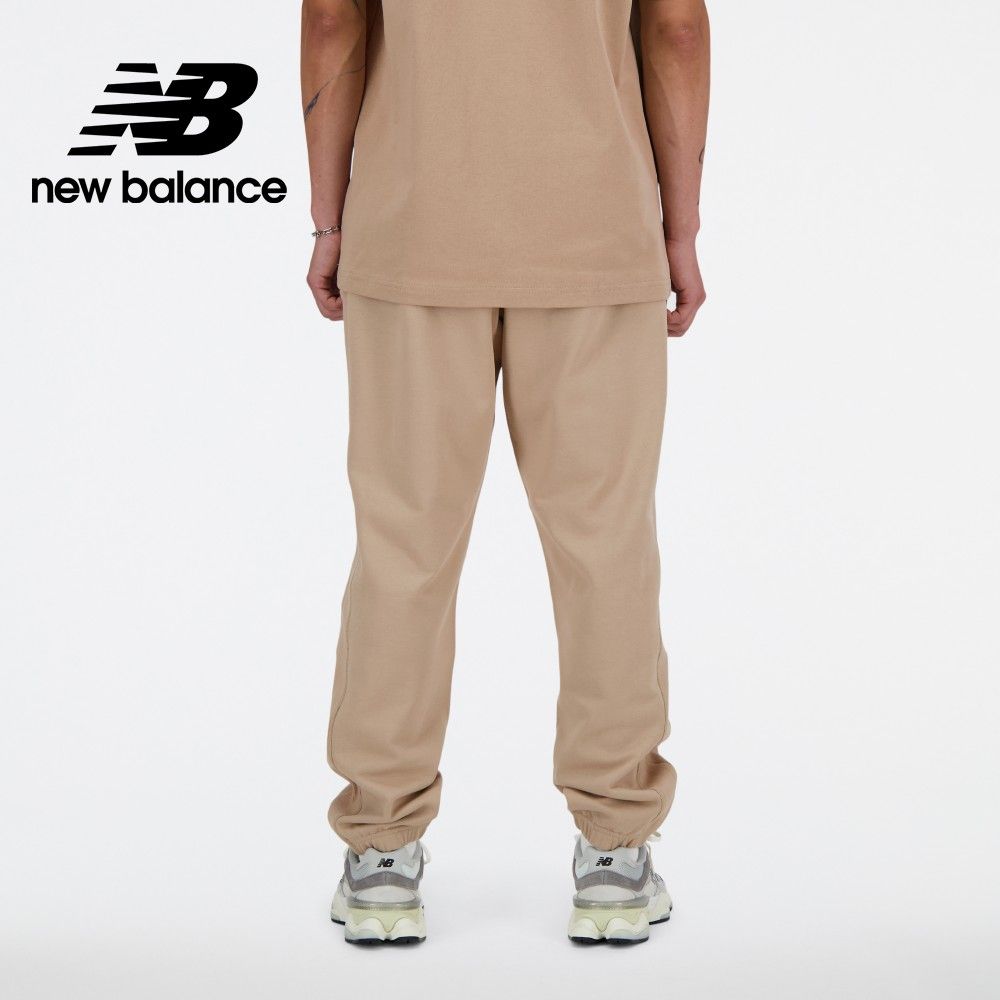 NEW BALANCE []兩側螺紋拼接棉質長褲_AMP41508SOT_男性_卡其色