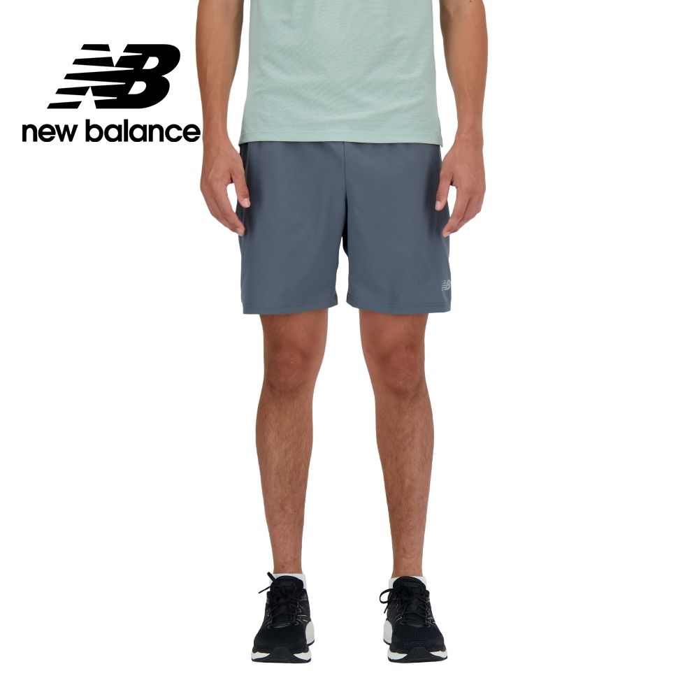 NEW BALANCE 吸濕排汗短褲_男性_深灰色_MS41234GT