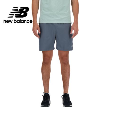 【New Balance】吸濕排汗短褲_男性_深灰色_MS41234GT