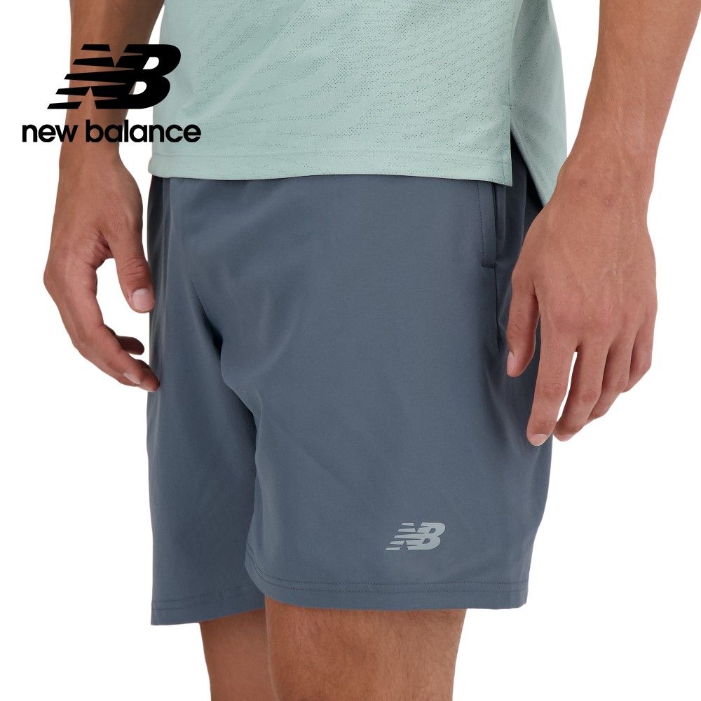 NEW BALANCE 吸濕排汗短褲_男性_深灰色_MS41234GT