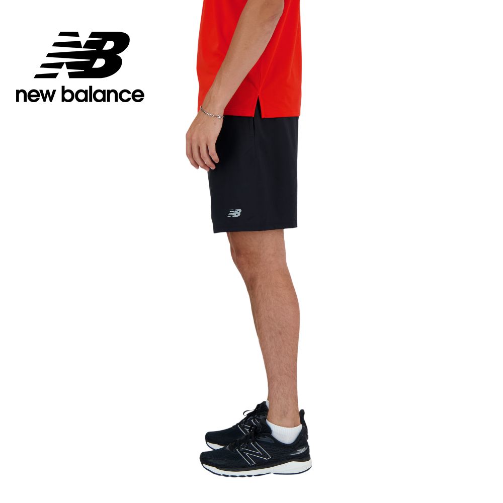 NEW BALANCE 7吋吸濕排汗慢跑短褲_男性_黑色_MS41232BK