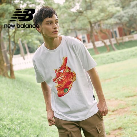 [New Balance]NB短袖上衣_男性_白色_MT21559WT