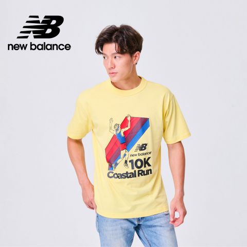 [New Balance]趣味插圖短袖上衣_男性_黃色_MT31505MZ