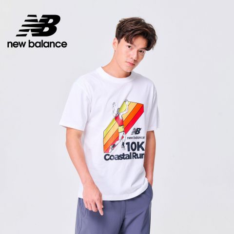 NEW BALANCE []趣味插圖短袖上衣_男性_白色_MT31505WT