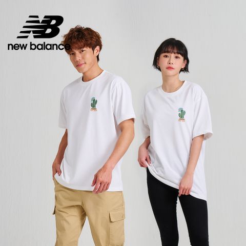 NEW BALANCE []SDS可愛仙人掌厚磅短袖上衣_男性_白色_AMT33356WT