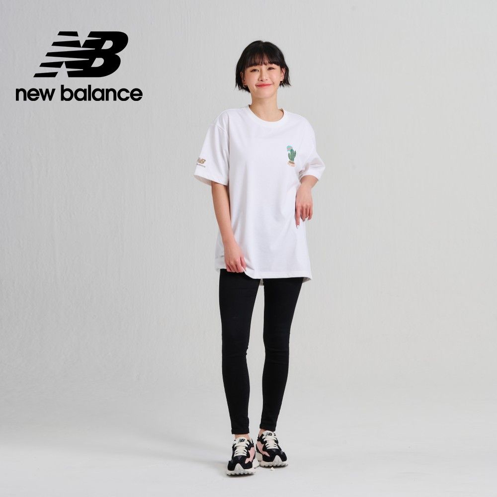 NEW BALANCE []SDS可愛仙人掌厚磅短袖上衣_男性_白色_AMT33356WT