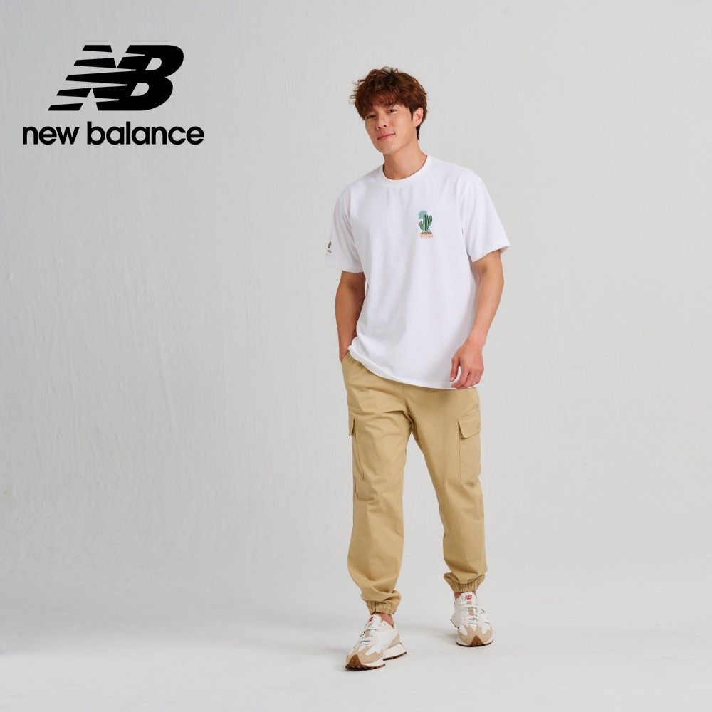 NEW BALANCE []SDS可愛仙人掌厚磅短袖上衣_男性_白色_AMT33356WT