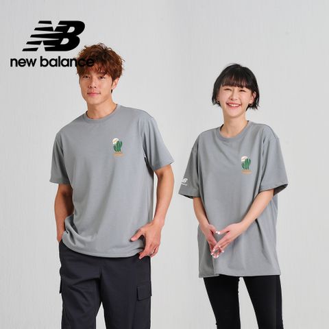 NEW BALANCE []SDS可愛仙人掌厚磅短袖上衣_男性_灰色_AMT33356YST