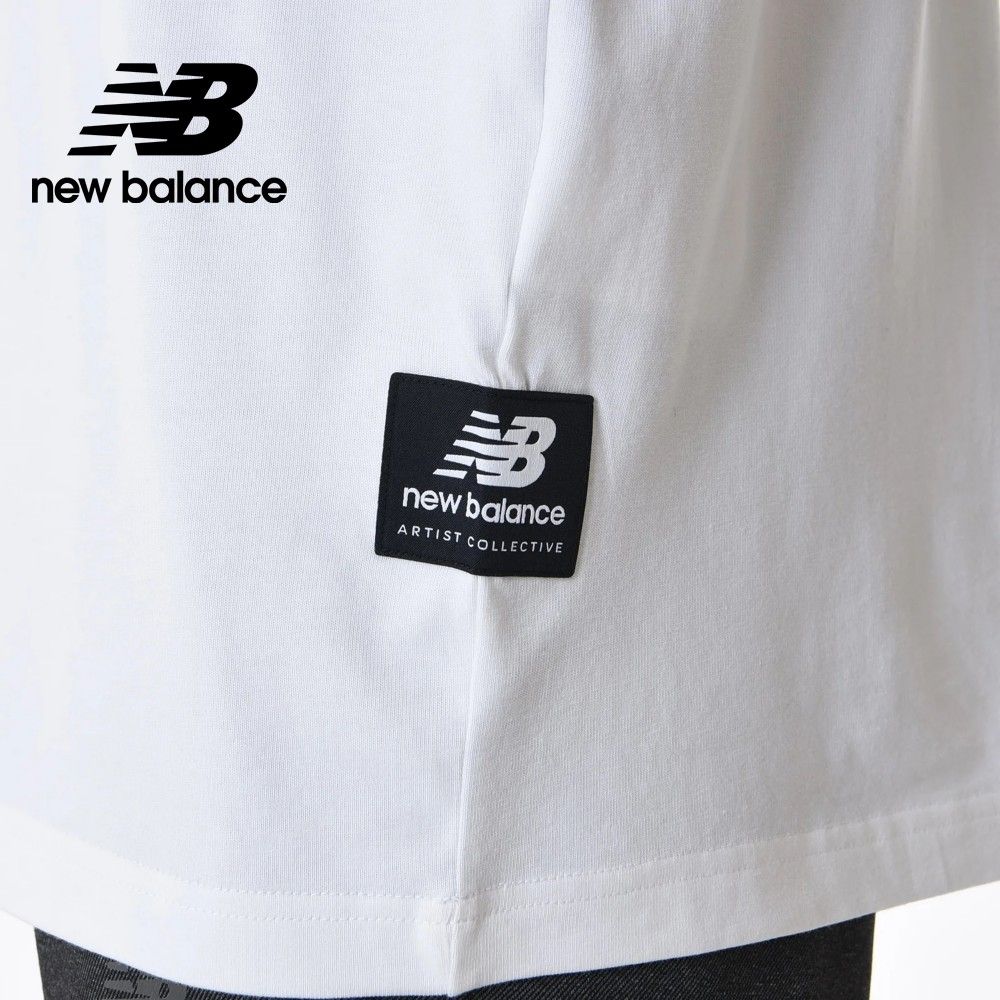  [New Balance]親膚插畫造型短袖上衣_男性_白色_MT33562WT